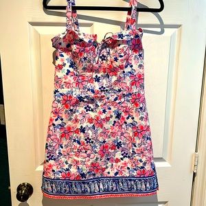 Lilly Pulitzer pink mini dress with shorts underneath size 4
